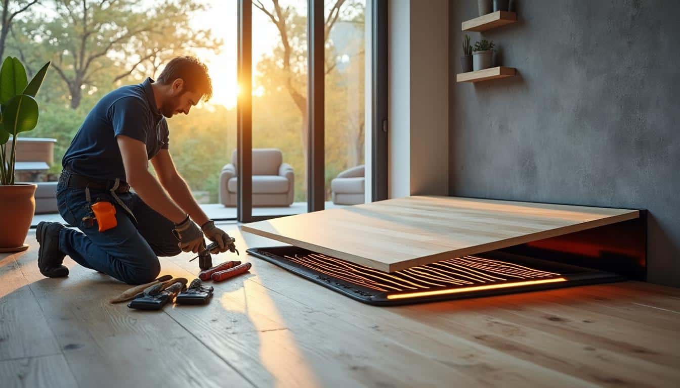 Fonctionnement d’un plancher radiant : principe, avantages et installation