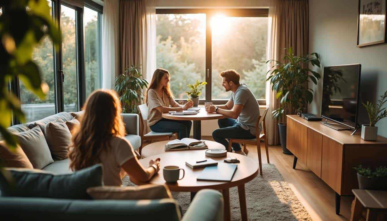 Illustration: Définir ses besoins pour choisir une table à manger dans un petit salon