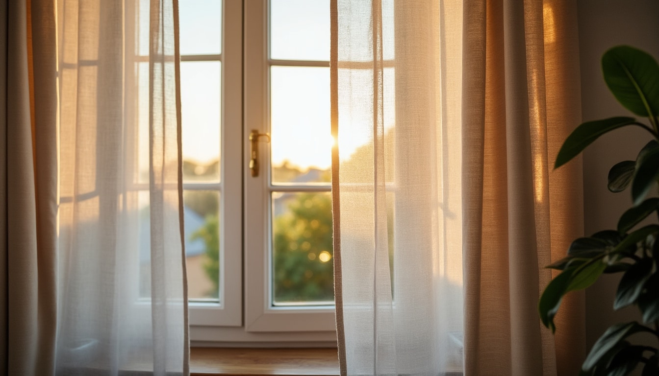 Illustration: Comprendre l’intérêt de poser un rideau occultant et un voilage sur la même tringle