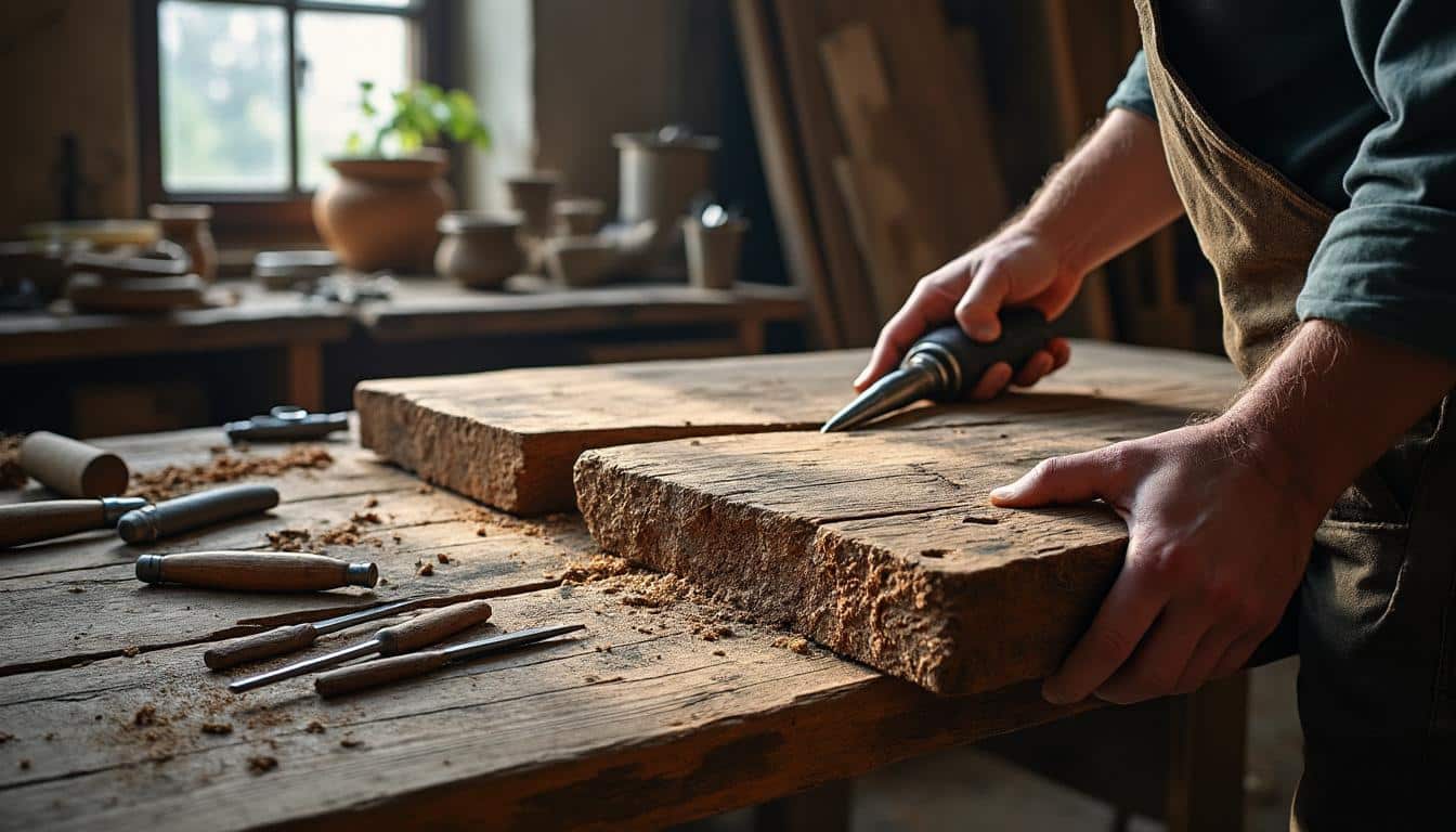 Consolidation d’une charpente humide : affaissement de poutre et solutions