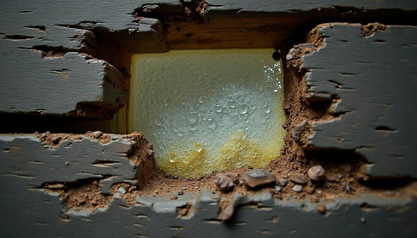 Illustration: Les risques de l’humidité sur la laine de verre et la performance de l’isolation