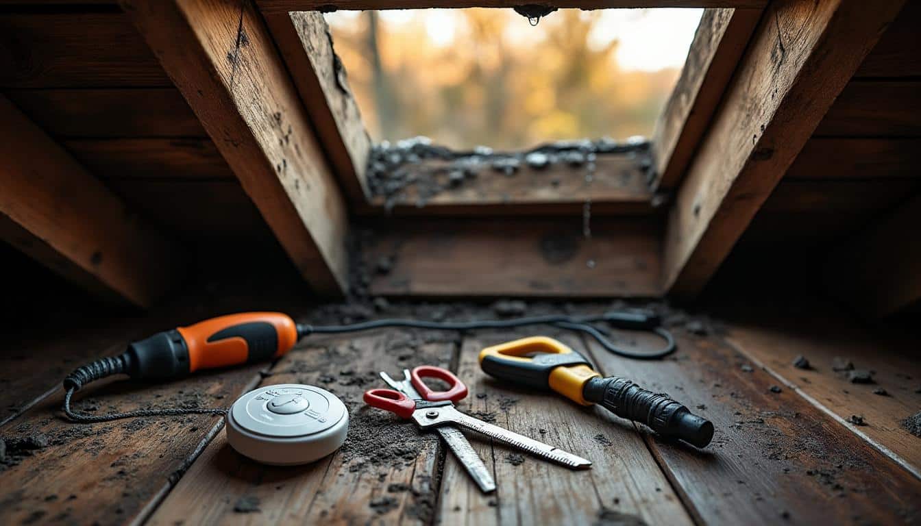 Illustration: Identifier les causes d’une charpente humide et des odeurs de moisissure malgré la ventilation