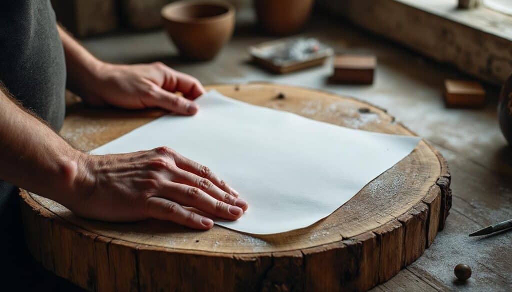 Charpente humide : test au papier absorbant pour détecter l’humidité