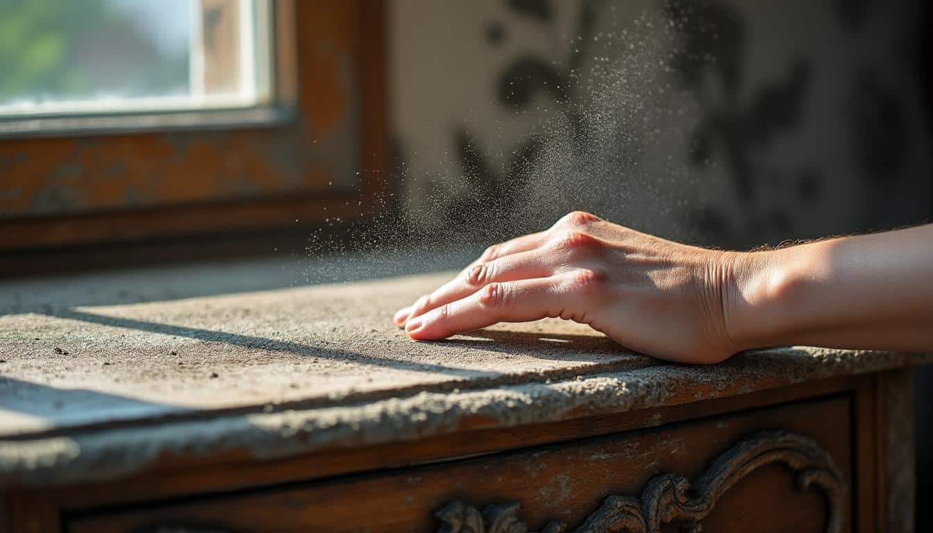 Que faire contre la poussière excessive sur les meubles anciens