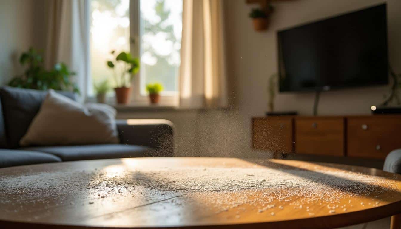 Pourquoi la salle de séjour accumule-t-elle autant de poussière ?