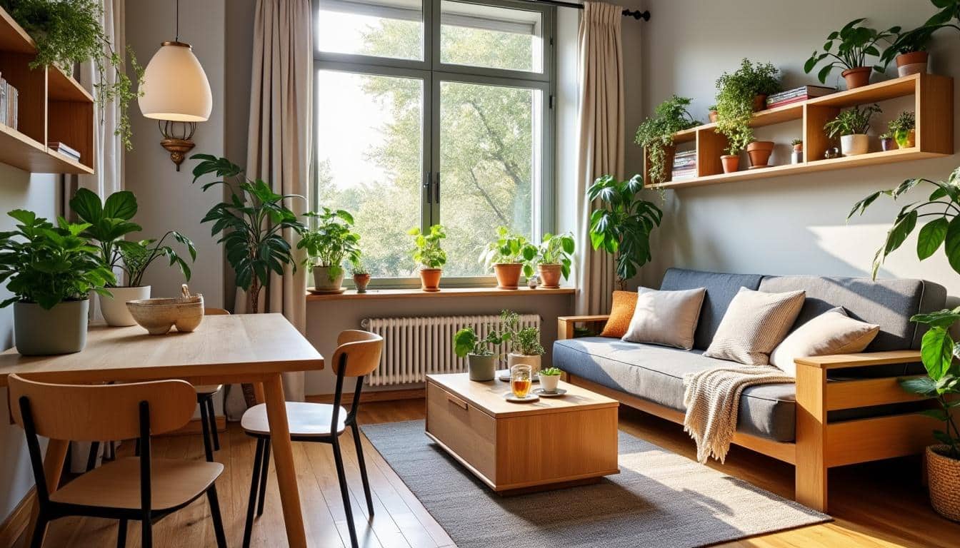 Illustration: Optimiser l’espace disponible dans un petit salon avec salle à manger