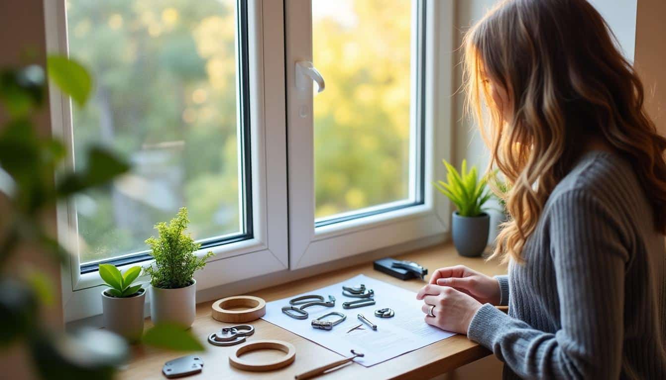 Illustration: Comment choisir la tringle idéale pour une fenêtre avec cadre en PVC ?