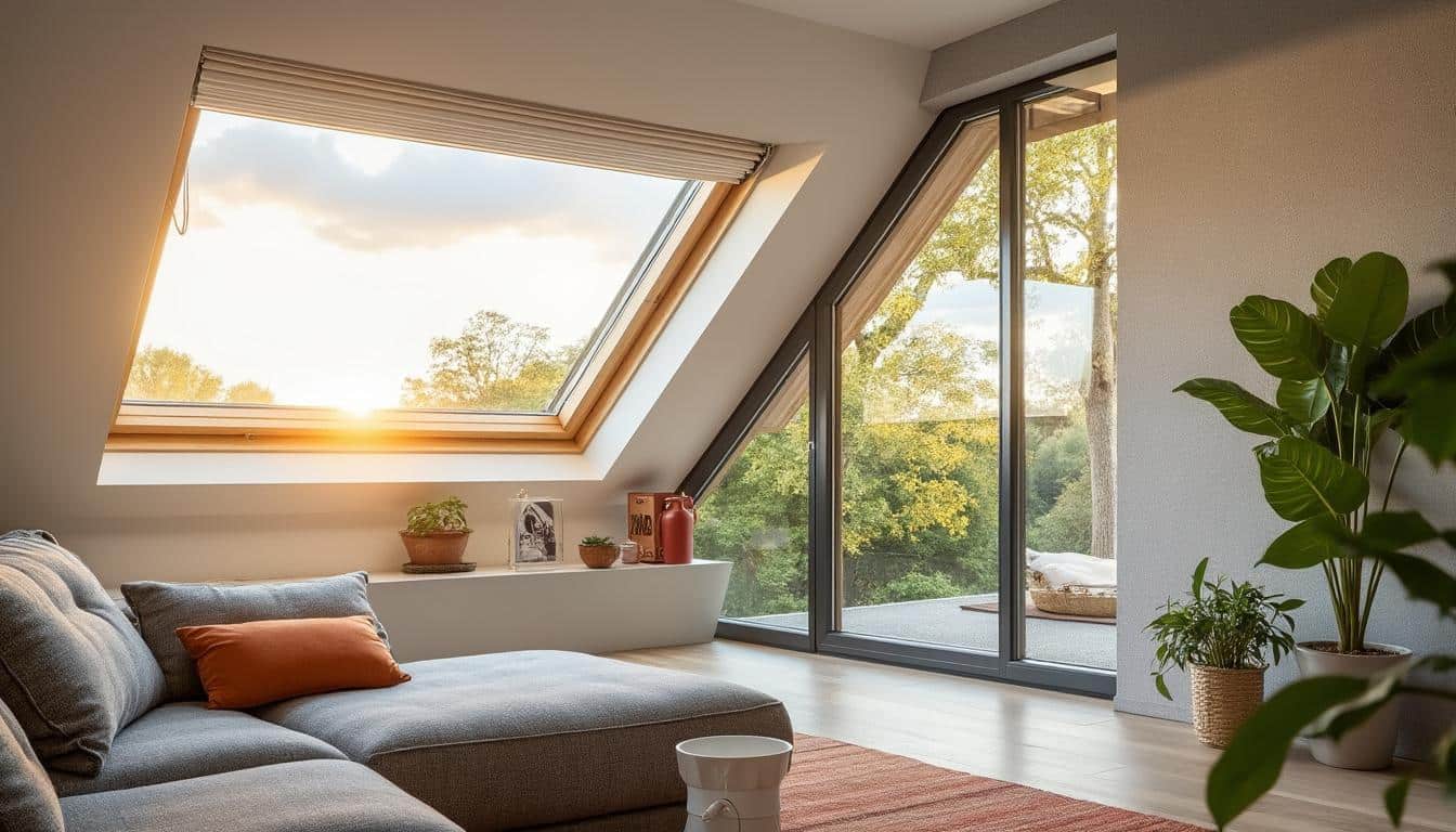 Illustration: Tout savoir sur la forme particulière d’une fenêtre en trapèze et ses défis pour l’habillage