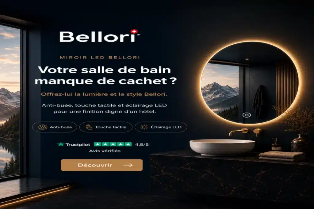 Miroir organique : la tendance qui transforme la salle de bain en 2026