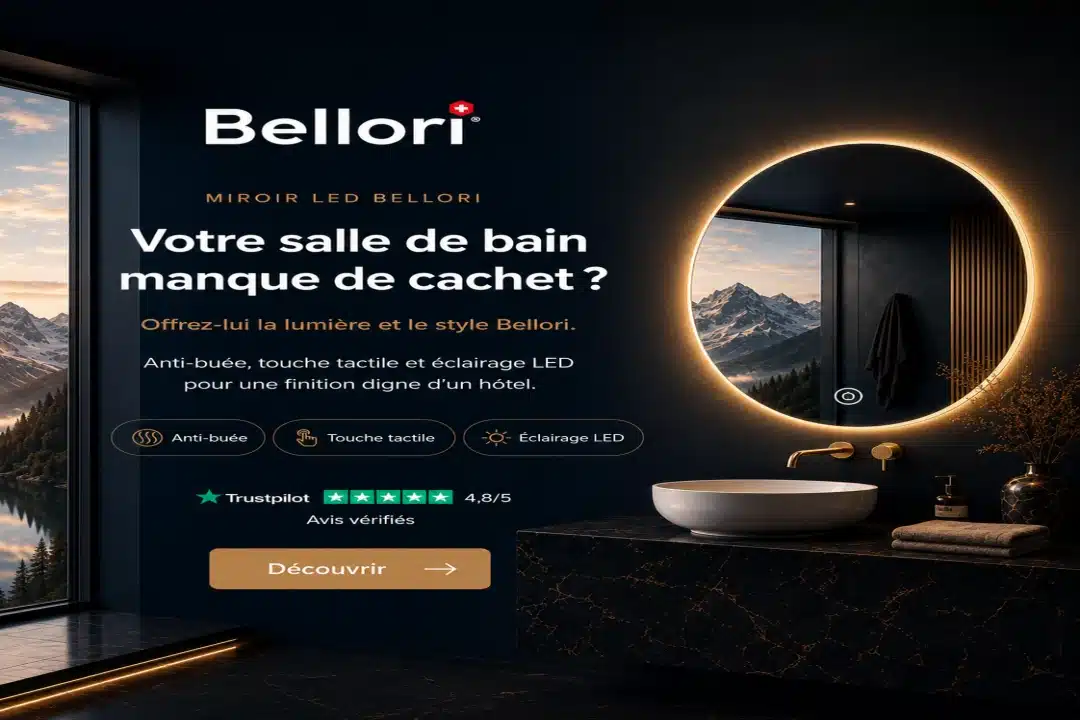 Miroir organique : la tendance qui transforme la salle de bain en 2026