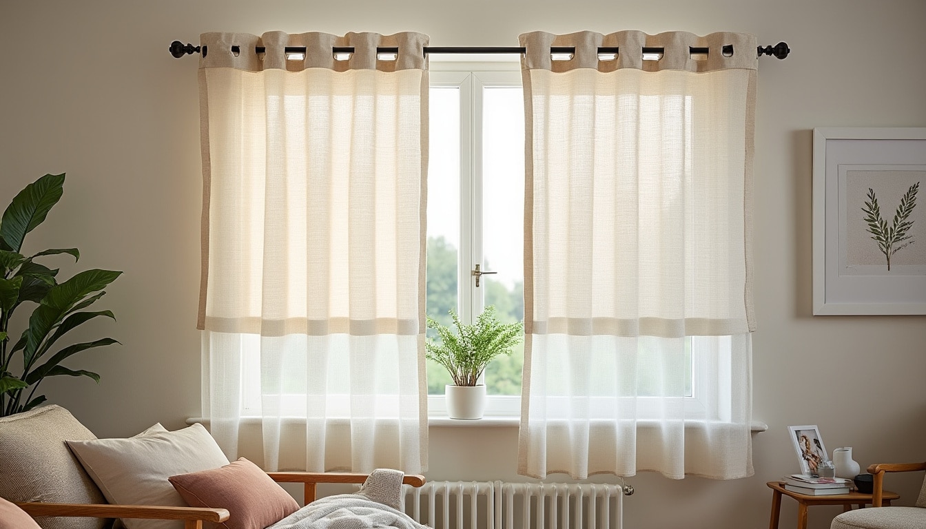 Illustration: Pourquoi installer deux rideaux sur une même tringle est une solution idéale