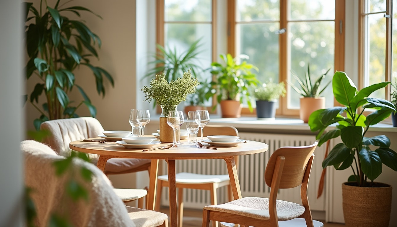 Illustration: Comment choisir la table idéale pour un petit espace : formes et styles adaptés