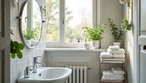 Petite salle de bain avec fenêtre : astuces pour optimiser l’espace et la lumière