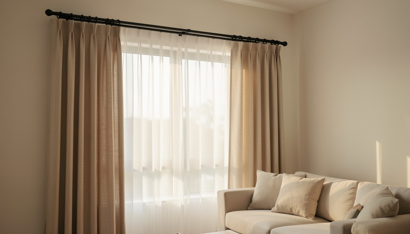 Quelle tringle choisir pour poser deux rideaux ?
