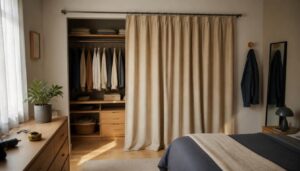 Installer un rideau devant un dressing sans se tromper