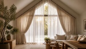 Rideaux pour une fenêtre triangulaire : quelles options ?